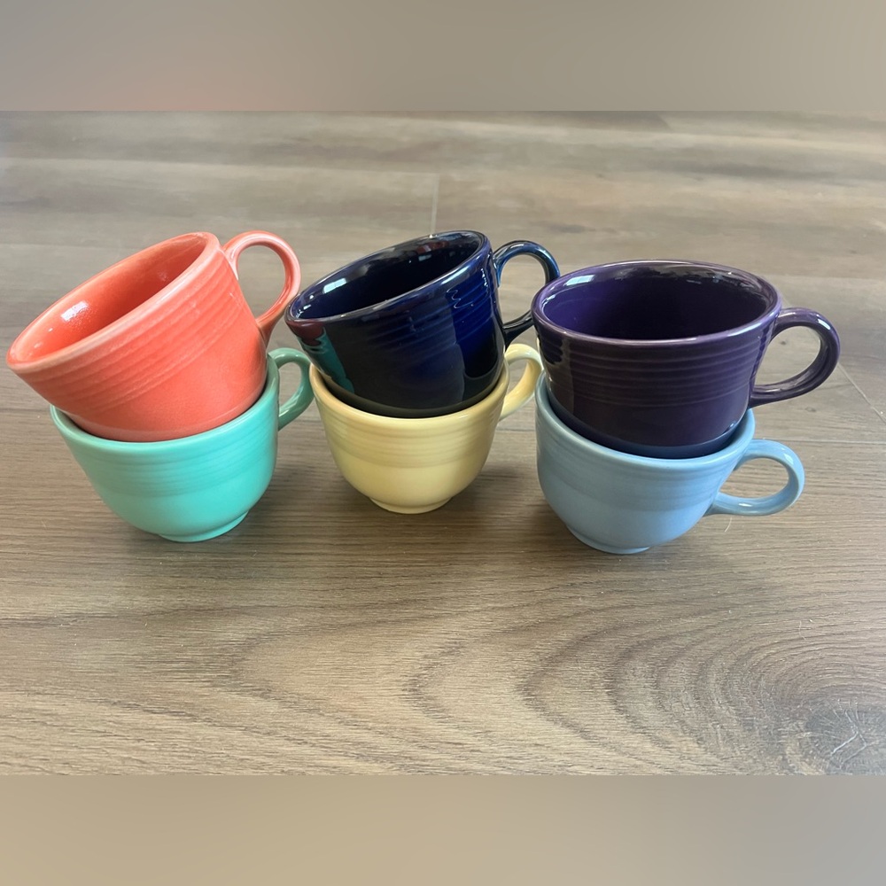 Authentic Fiestaware Tea Cups set of 6